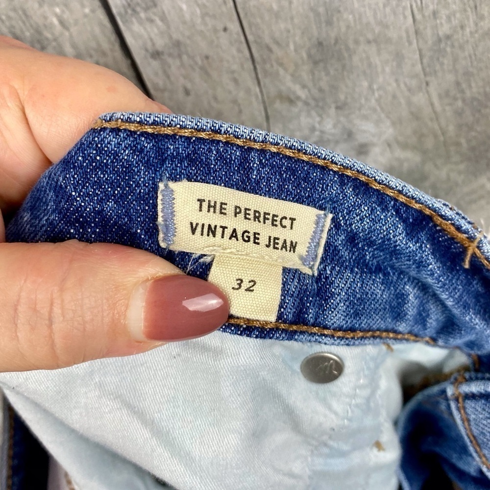 Madewell The Perfect Vintage Jean in Kepler Wash Size 32 Regular. - Picture 14 of 16